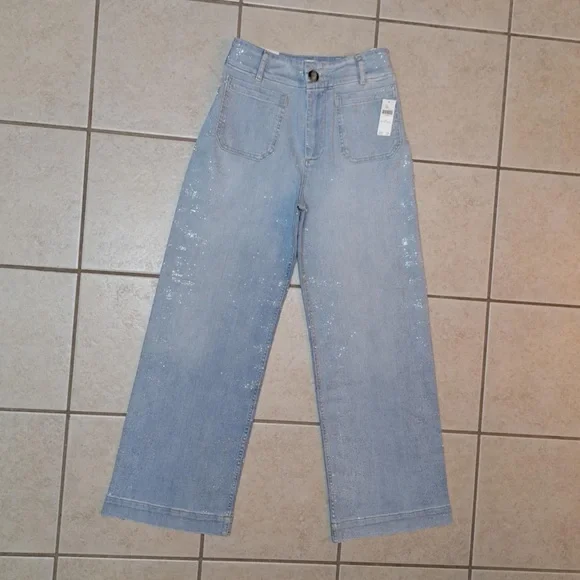 Maeve (Anthropologie) "The Colette Full-Length Sparkle Jeans" - Picture 3 of 12